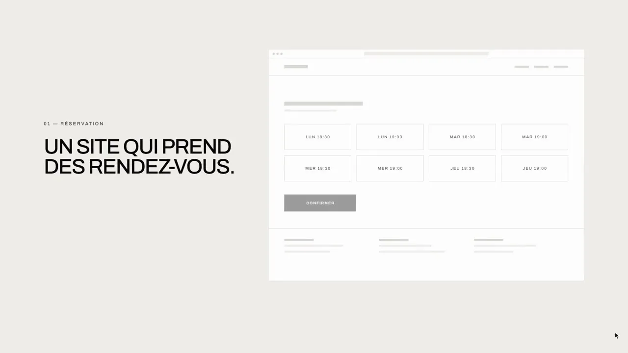 Démonstration : un site qui prend des rendez-vous, par Neoluxis Digital